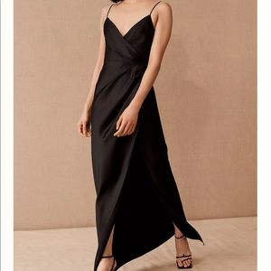 Anthropologie Freya Satin Charmeuse Dress